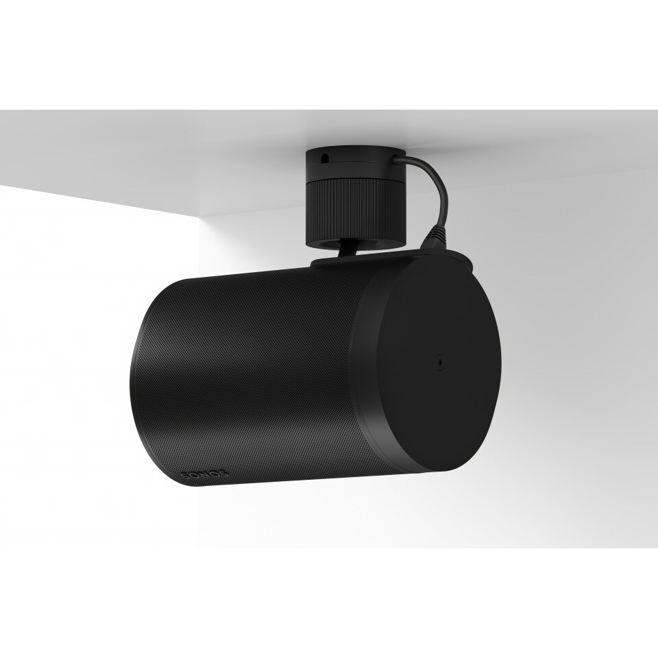 SONOS Era 100 Pro als Deckenlautsprecher mit PoE+-Anschluss montiert